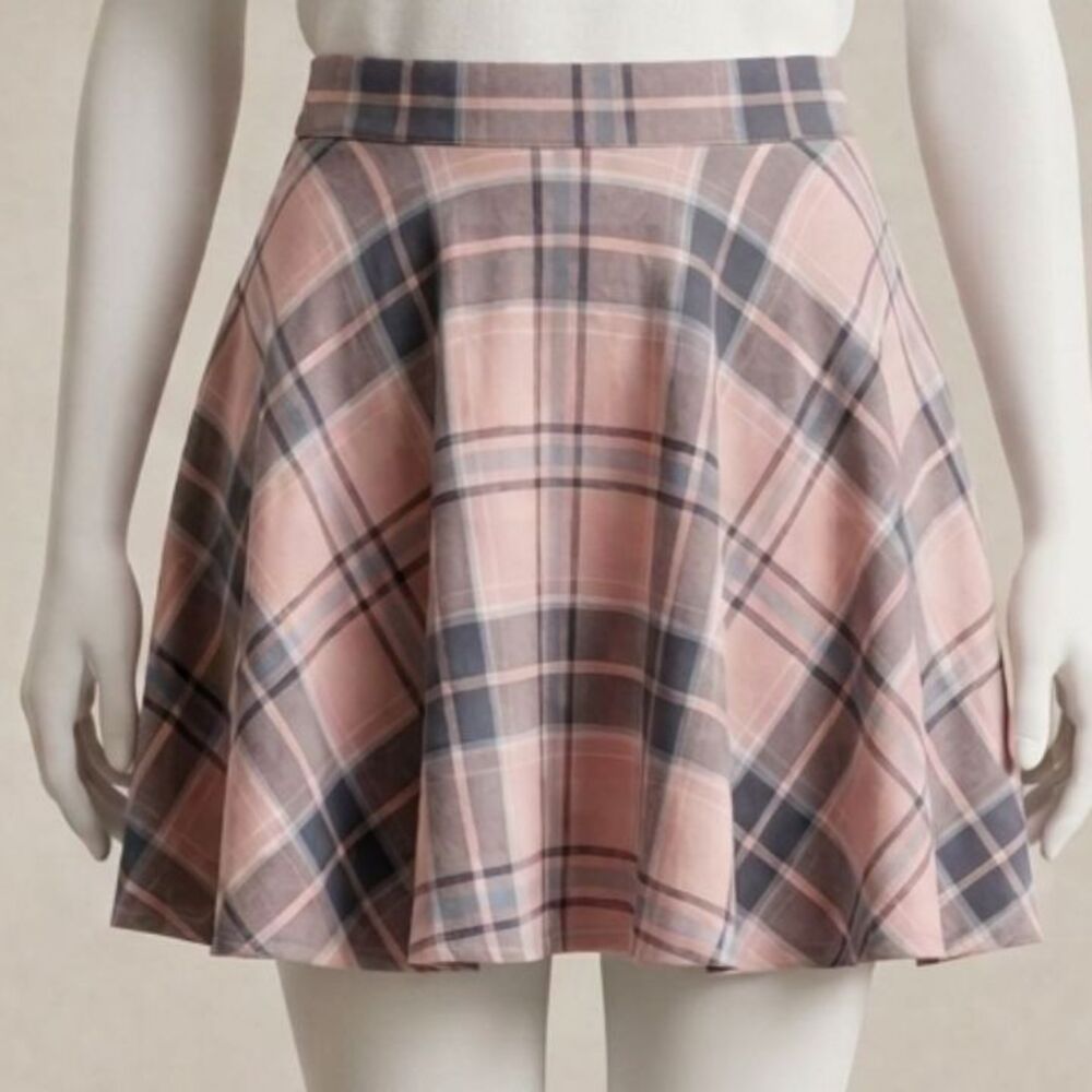 Aeropostale Pink Plaid Mini Skirt School Girl Soft Girl Y2K XL